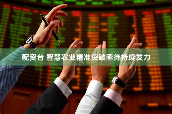 配资台 智慧农业精准突破亟待持续发力